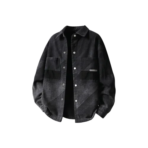 RIEZU Мужские черные куртки