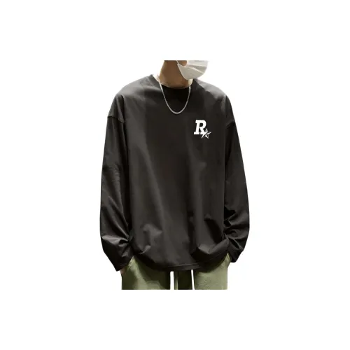 LH HOMME Топ Длинный рукав Т-рубашка Унисекс