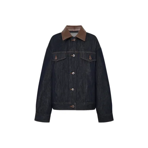 MO&CO Джинсовый синий Женская Джинсовая куртка