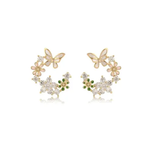 LuluCanaan Alloy Stud Earrings Women's