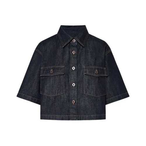 MO&CO Джинсовый синий Женская Джинсовая куртка