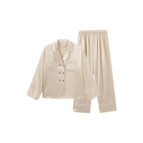 POLIXIAOJIE Женские Шампанские Комплекты Одежды с Подарком Снуд Премиум-Бокс Сумка для покупок Женские Пижамные Наборы