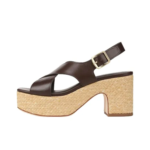 VINCE Clementina One Ремень Сандалии 8 см Женские Кофе