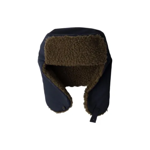 PRADA Шерсть Шапка-ушанка Мужская Синяя