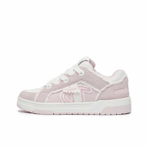 Champion Светлый Tear Ribbon Shoe Street Skater 1 EC Balance Low Top Скейтборд Кроссовки Unisex Subtle Pink Red Молочный Белый