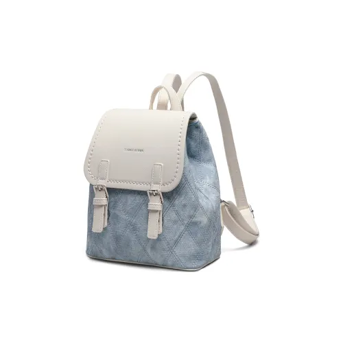 VINEY Рюкзак из синтетической кожи стандартный женский синий