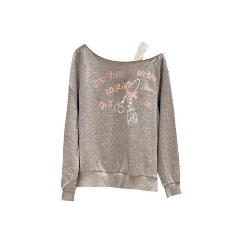 BOVCKEI Серый Женский Свитшот