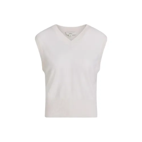 VINCE Слоновая кость Женские Майки