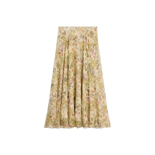 CELINE SS25 Повседневный Длинный Юбка Женские