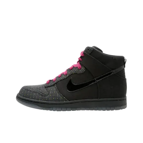 Nike Dunk High Топ Скейтборд Кроссовки Женские Черные