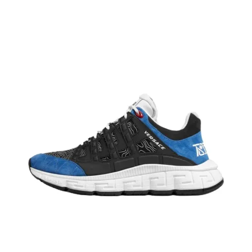 VERSACE Trigreca VERSACE Низкий Топ Casual Мужской Синий