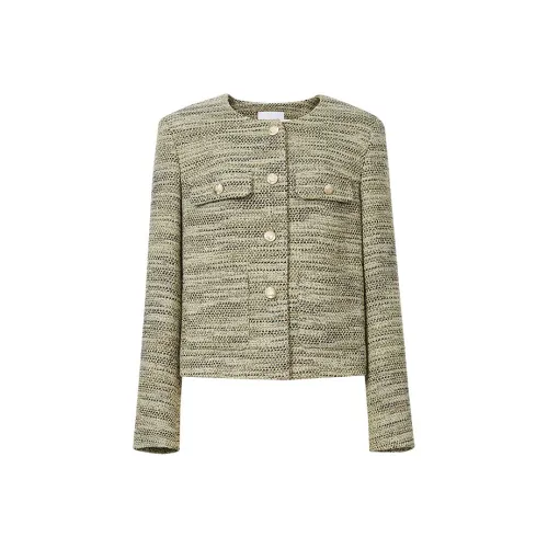 Hopeshow Радуга Зеленый Аромат 754 Женские Короткие пальто