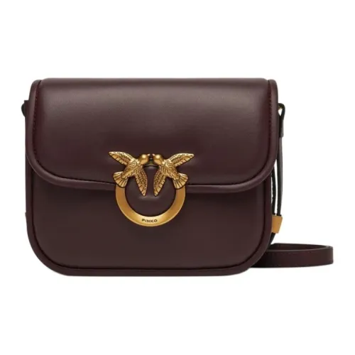 PINKO Love Series Кожа Сумка через плечо Женская Фиолетовая