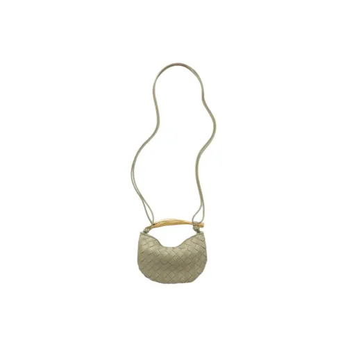 Bottega Veneta Sardine Овечья кожа Сумка через плечо Сумка Женская Гороховый зеленый