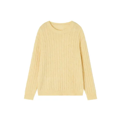XIANGYING Прозрачный Желтый Женские Свитера
