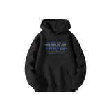 [Брашированная подкладка] Черный (с синими полосами)