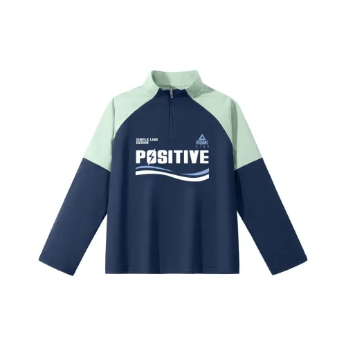 PEAK Темно-синий PK Синий и белый Полосы Детские Рубашки