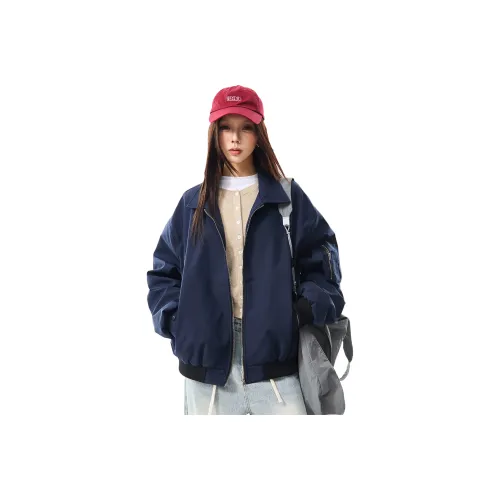 DEAR BETSY Темно-синие унисекс куртки