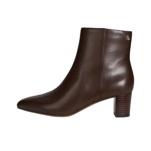 LAUREN RALPH LAUREN Demi Ботильоны 4,5 см Женские Темно-коричневый
