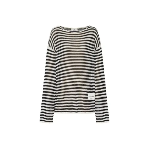 MO&CO Active Lightweight Белый Черный Полосатый Женский Трикотаж