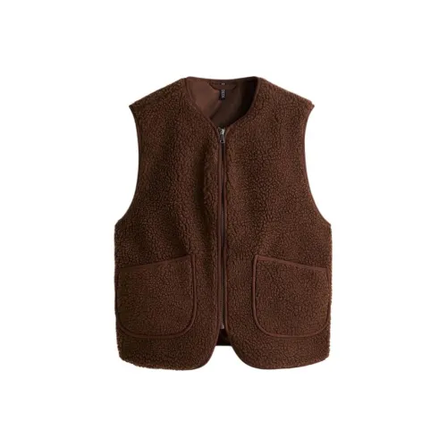 H M Темно-коричневые женские жилеты