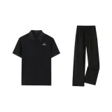 Комплект одежды (Черная футболка + Черные повседневные штаны)