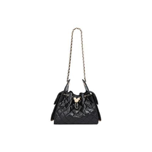 Disney Mickey Сумка через плечо из синтетической кожи стандартная женская черная розовая