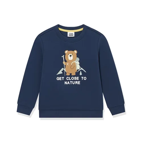 QIAODAN Свитшот Осенний 101 130CM Фиолетовый Детский Возраст 3-7 Лет