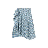 Голубо-серый в клетку