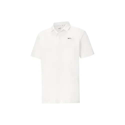 PUMA Pique Polo Мужское Белое