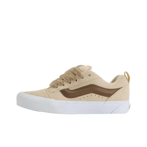 Vans Knu Skool Low Топ Скейтборд Кроссовки Унисекс Бежевый Коричневый