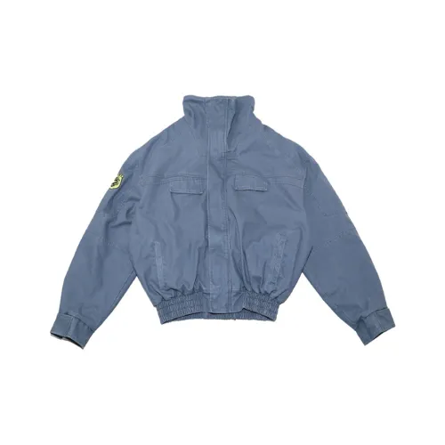 W7H1 Синий Унисекс Куртки