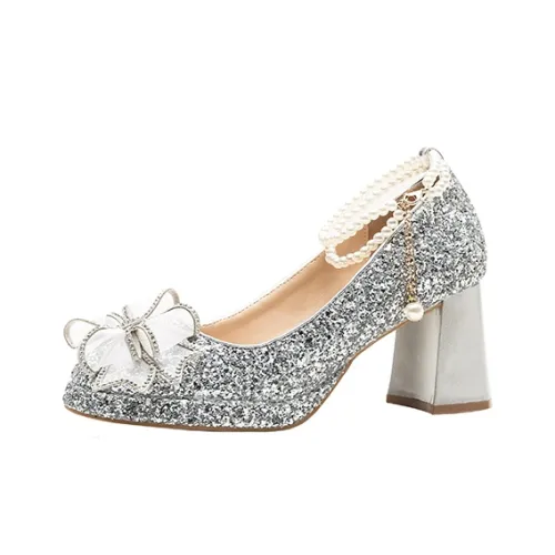 Zubumei Грубый каблук Высокие каблуки Женские