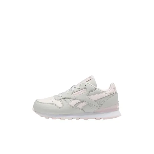 Reebok Classic Leather Low Топ Kids Lifestyle Shoes Серый Розовый Детский