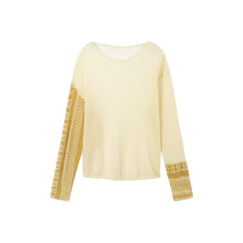 Ouyang Неаполитанский Желтый Женский Трикотаж