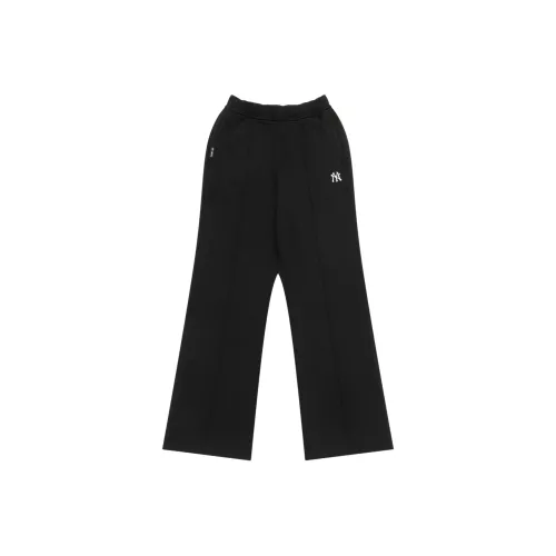 Mlb Base Logo New York Yankees Basic Collection 25FW Повседневные брюки Женские Стандартный черный