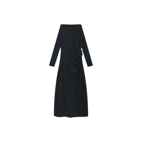 THE SEA LIFE Длинное платье с длинными рукавами женское