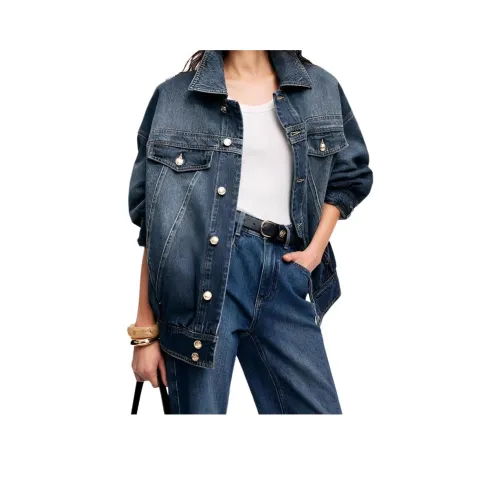 Flowers in water Denim Jacket Women's