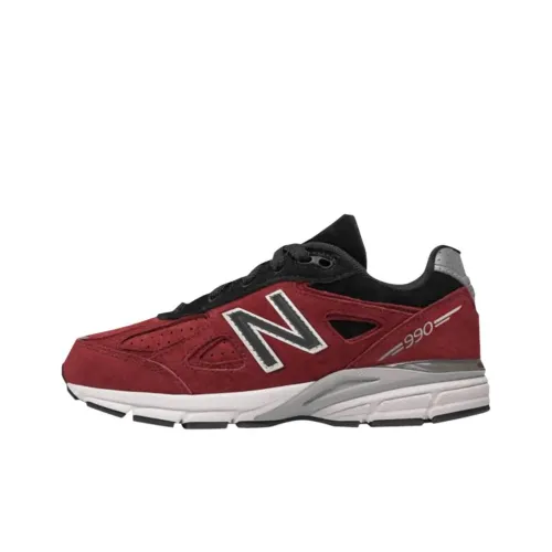 New Balance NB 990 V4 Low Топ Детская Беговая Обувь Красная Подростки