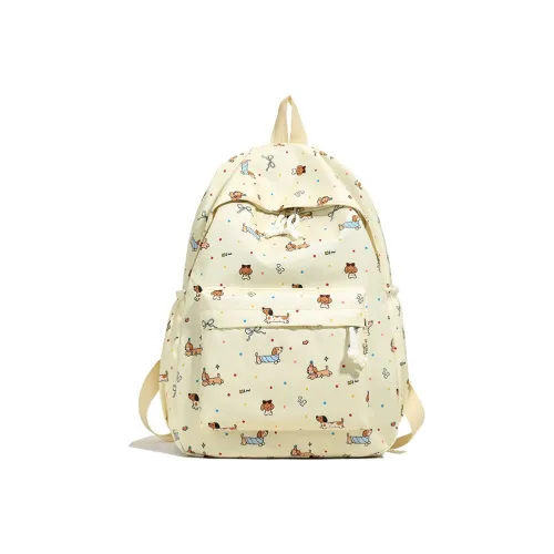 ZKHE Полиэстер Рюкзак Стандартный Подростки Белый Черный Желтый Синий Розовый