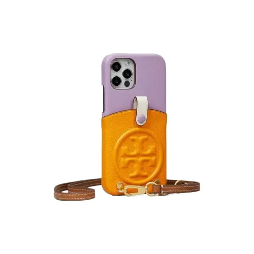 TORY BURCH Кожа Сумка через плечо Женская Апельсин Фиолетовый