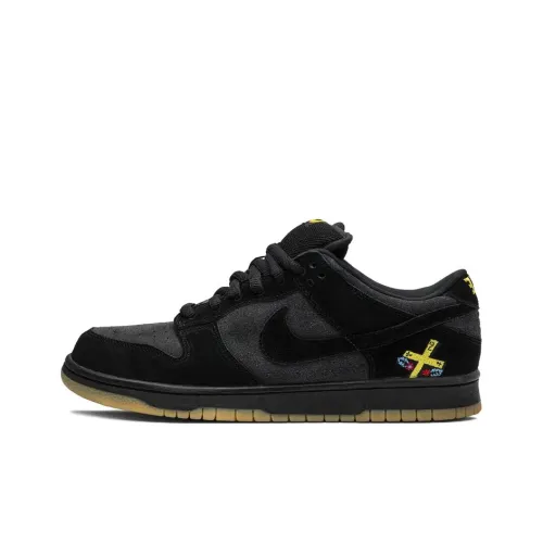 Nike Dunk Low Топ Скейтборд Кроссовки Унисекс Черный Серый
