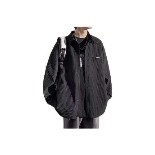 Wooden Rabbit Летний Модный Бренд Повседневный Нишевый Длинный Рукав Рубашка Унисекс