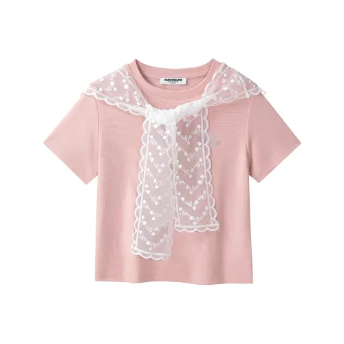 CHOCOOLATE Розовый Женские T-рубашки