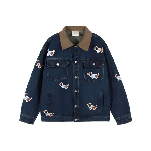 XIAOLIZI Синий Унисекс Джинсовые куртки