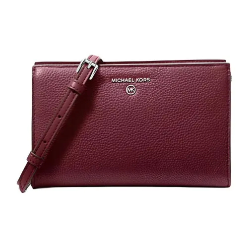 MICHAEL KORS Valerie Натуральная кожа Сумка через плечо Стандартная Женская Медовый красный