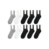 10 пар (4 черных + 4 белых + 2 серых)