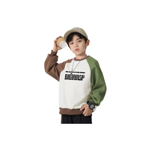 BIG WASP Мальчики Спортивный Свитшот Детский Топ Весенний Осенний Комплект Одежды