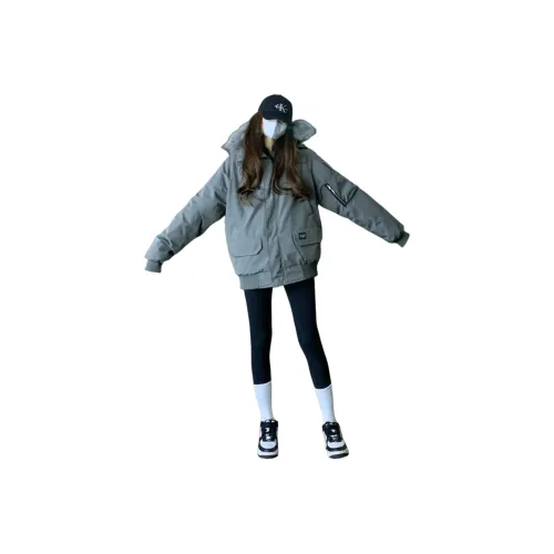 MTHE Серый Женский пуховик
