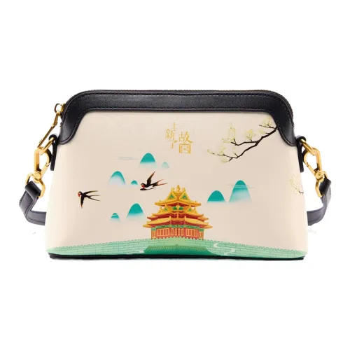 LOLLiPOPS Корова Спилок Купол Сумка Новый Китайский стиль Сумка Сумка через плечо Средняя Женская Изумрудно-зеленый Ночной Черный